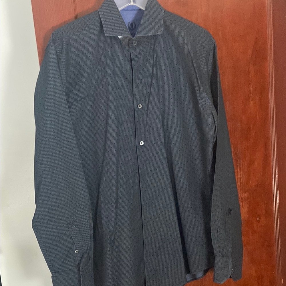 Bugatti Black Patterned Shirt
